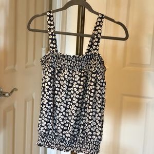 Floral summer spaghetti strap blouse, sz M, NWT!
